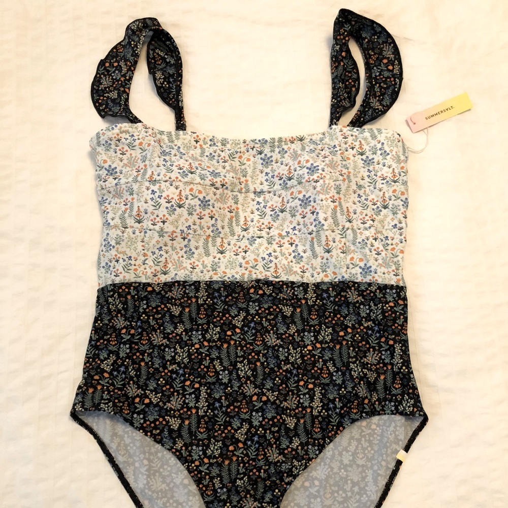 Ruffle Oasis Rifle Paper Co x Summersalt Swimsuit